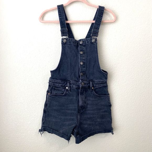 Free People Pants - Free People We the Free Shorts Womens Size 26 Overall Black Button Front